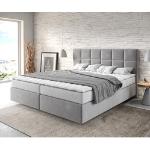 Graue Moderne DELIFE Dream-Fine Betten mit Matratze 180x200 cm 