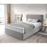 Graue DELIFE Dream-Well Betten mit Matratze aus Mikrofaser 120x200 cm 