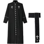 Schwarze Priester Kostüme maschinenwaschbar für Herren Größe XL 