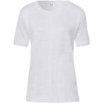 Weiße Brax T-Shirts aus Leinen für Damen Größe S 