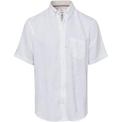 BRAX Herren Style Dan U AIRWASHED Linen kurzärmliges Leinenhemd Hemd, White, L