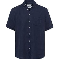 BRAX Herren Style Dan U Linen Garment DYE Herrenhemd aus sommerlichem Leinen mit Button Down Kragen Hemd, Ocean, S