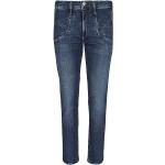 Reduzierte Dunkelblaue Klassische Brax Merrit Relaxed Fit Jeans mit Nieten aus Elastan für Damen Größe S 