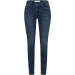 Blaue Brax Ana Skinny Jeans aus Elastan für Damen Größe L 