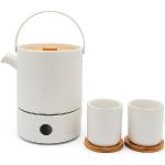 Weiße Moderne Teesets & Teekannen Sets aus Keramik 
