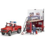 Bruder Feuerwehrstation mit Land Rover