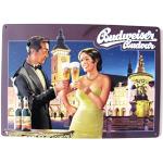 Budweiser Brauerei - Blechschild 30 x 20 cm - Paar in Budweis - Sonderedition Nr.4