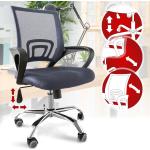 Hellgraue ergonomische Bürostühle & orthopädische Bürostühle  höhenverstellbar 