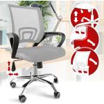 Hellgraue ergonomische Bürostühle & orthopädische Bürostühle  höhenverstellbar 
