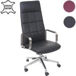 Schwarze Moderne Mendler Bürostühle mit Kopfstütze aus Edelstahl höhenverstellbar 