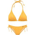 Gelbe Buffalo Triangel Bikinis aus Elastan für Damen 