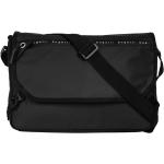 Schwarze Business Bugatti Fashion Messenger Bags mit Laptopfach für Damen 