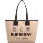 Beige Burberry London Tote Bags & Henkeltaschen aus Baumwolle für Damen 