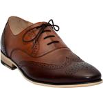 Braune Oxford Schuhe aus Rindsleder für Herren Größe 41 