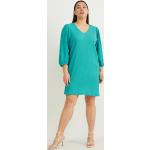 Reduzierte Grüne C&A Kleider A-Linie aus Jersey für Damen Größe S 