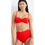 Rote C&A Bikini Tops aus Elastan in 85C für Damen 