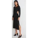 Reduzierte Schwarze C&A Cut Out Dresses aus Elastan für Damen Größe M 