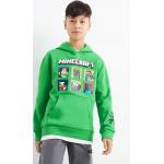 Grüne C&A UNBRANDED Minecraft Kinderkapuzenpullover & Kinderkapuzensweater aus Baumwolle für Jungen Größe 176 
