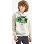 Weiße C&A UNBRANDED Minecraft Kinderkapuzenpullover & Kinderkapuzensweater aus Baumwolle für Jungen Größe 158 