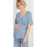 Blaue C&A Blusen für Schwangere aus Viskose für Damen Größe L 