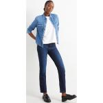 Blaue C&A Straight Leg Jeans aus Denim für Damen Größe S 
