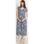Blaue C&A Kleider für Schwangere aus Viskose für Damen Größe XL 
