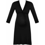 Schwarze Cache Coeur Stillnachthemd aus Viskose für Damen Größe L 