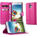 Pinke Samsung Galaxy S5 Hüllen Art: Flip Cases aus Kunstleder 