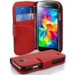 Rote Samsung Galaxy S5 Hüllen Art: Flip Cases aus Kunstleder 