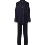 Marineblaue Calida Damenschlafanzüge & Damenpyjamas aus Jersey Größe XS 2 Teile 