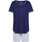 Blaue Calida Damenschlafanzüge & Damenpyjamas aus Baumwolle Größe XS 2 Teile 