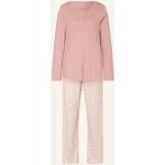 Pastellrosa Langärmelige Calida Damenschlafanzüge & Damenpyjamas aus Jersey Größe XL 
