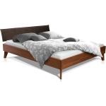 Braune Moderne Möbel-Eins Doppelbetten geölt aus Buchenholz 90x200 cm 