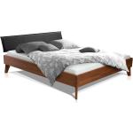 Schwarze Moderne Möbel-Eins Doppelbetten geölt aus Buchenholz 120x200 cm 
