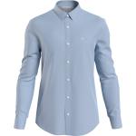 Blaue Langärmelige Calvin Klein Langarmhemden aus Popeline für Herren Größe 5 XL Große Größen 