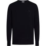Schwarze Calvin Klein Rundhals-Auschnitt Rundhals-Pullover aus Seide für Herren Größe 3 XL Große Größen 