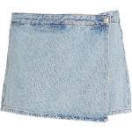 Hellblaue Calvin Klein Jeans Bermudas aus Baumwolle für Damen 