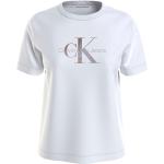Reduzierte Weiße Calvin Klein Jeans T-Shirts aus Jersey für Damen Größe XXL 