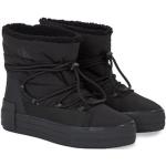 Reduzierte Schwarze Calvin Klein Jeans Winterstiefel & Winter Boots aus Textil für Damen Größe 39 