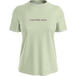 Reduzierte Grüne Calvin Klein Jeans T-Shirts aus Jersey für Damen Größe XS 
