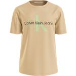 Reduzierte Beige Calvin Klein Jeans T-Shirts aus Jersey für Herren Größe XXL 