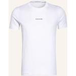 Reduzierte Weiße Calvin Klein Jeans T-Shirts aus Baumwolle für Herren Größe XXL 
