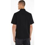 Schwarze Kurzärmelige Calvin Klein Kurzarmhemden aus Baumwollmischung für Herren Größe 3 XL Große Größen 
