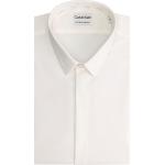 Weiße Langärmelige Calvin Klein Langarmhemden für Herren 