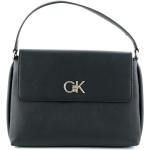 Calvin Klein Re-Lock Tote W/Flap CK black