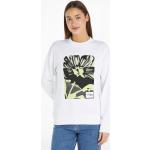 Weiße Print Calvin Klein Frühlingsmode aus Baumwollmischung für Damen Größe S 