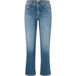 Reduzierte Blaue CAMBIO Bootcut Jeans aus Elastan für Damen Größe M 