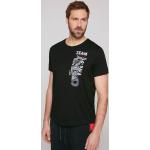 Schwarze Print Camp David T-Shirts aus Baumwollmischung für Herren Größe M 