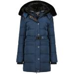 Canadian Peak Bettineak_Lady - Women's Comfortable Autumn Winter Warm Mid Thick Parka - Fine Coat Fake Fur Hood - Windbreaker Jacket - Elegant Women (Navy Blue M)