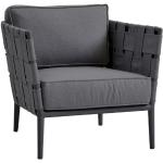Graue Cane-line Lounge Sessel aus Aluminium 